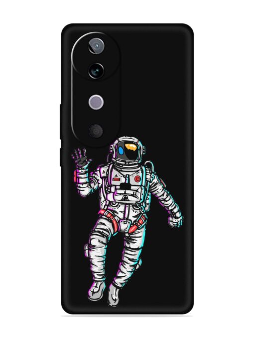 Spaceman Embossed Soft Silicone Case for Vivo V40 (5G)