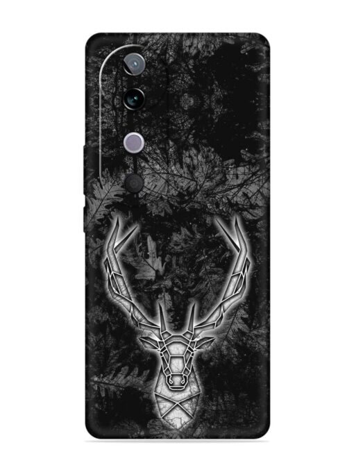 Ancient Deer Embossed Soft Silicone Case for Vivo V40 Pro (5G)