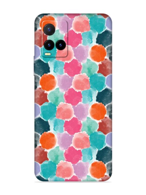 Colorful Seamless Pattern Embossed Soft Silicone Case for Vivo Y21T