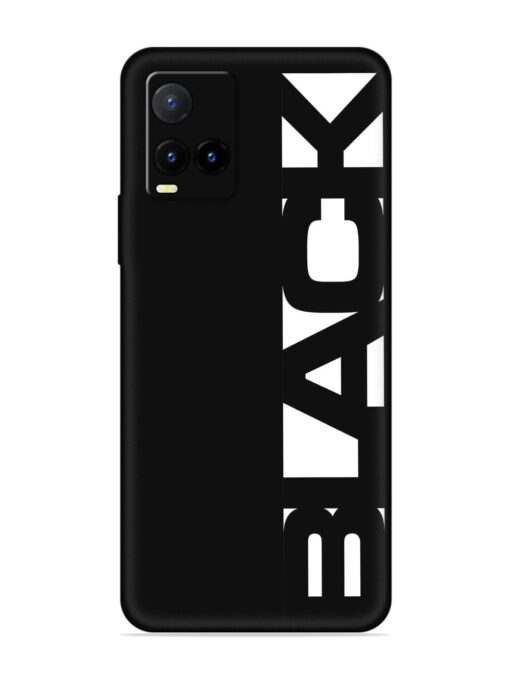 Black Typo Embossed Soft Silicone Case for Vivo Y21T