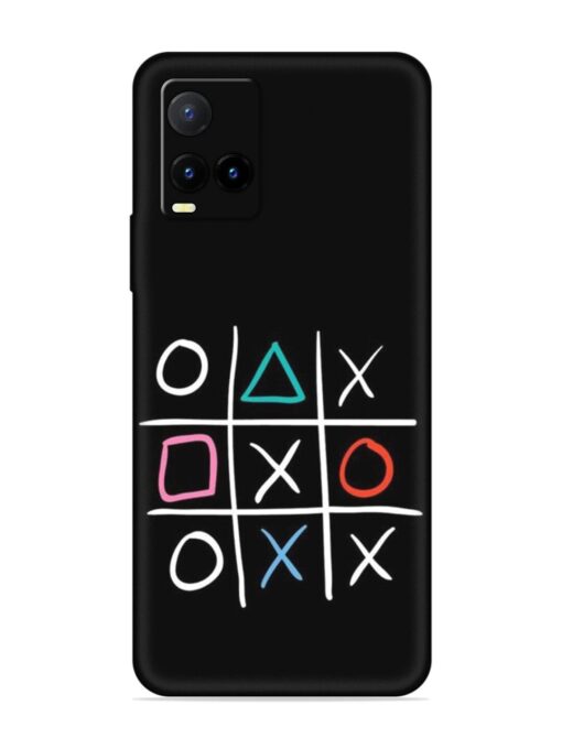 Super Neon Tic-Tac-Toe Embossed Soft Silicone Case for Vivo Y21T