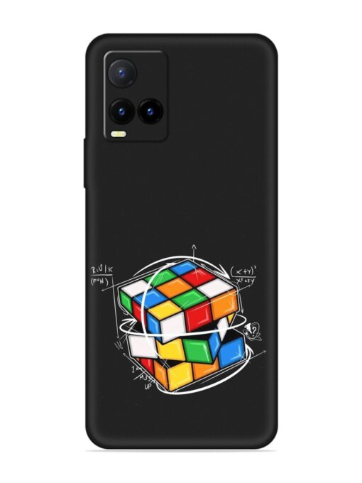 Cubik Vector Embossed Soft Silicone Case for Vivo Y21T Zapvi