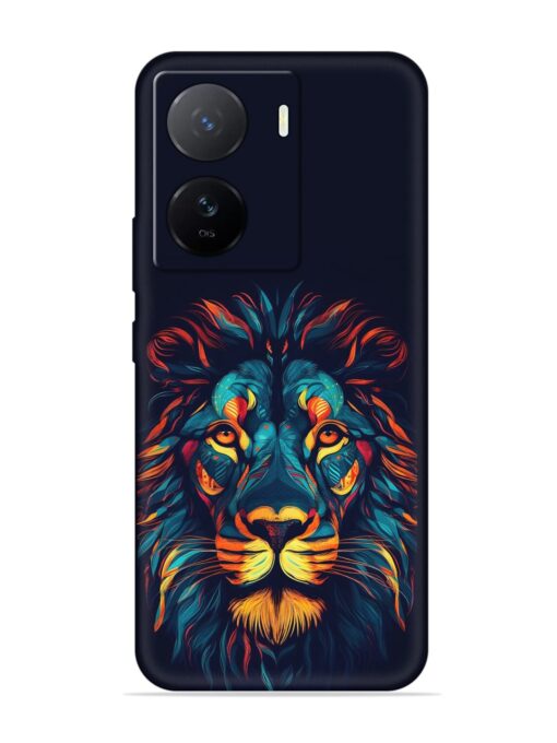 Colorful Lion Embossed Soft Silicone Case for Iqoo Z7 (5G) Zapvi