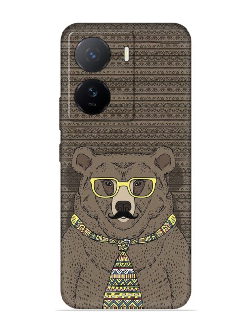 Grizzly Bear Embossed Soft Silicone Case for Iqoo Z7 (5G) Zapvi