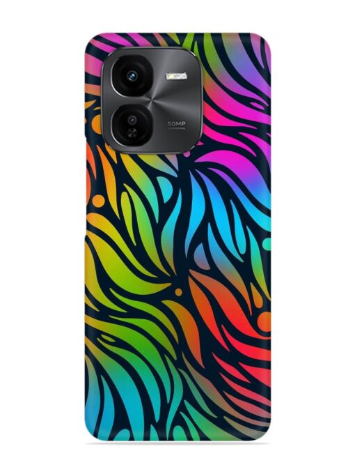 Abstract Leaf Design Snap Case for Iqoo Z9X (5G)