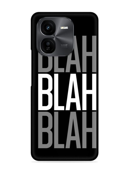 Blah Blah Blah Wallpaper Snap Case for Iqoo Z9X (5G) Zapvi