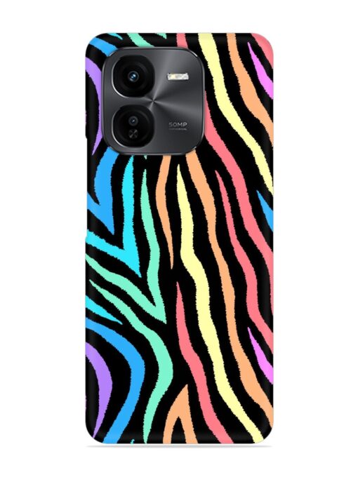 Colorful Abstract Zebra Snap Case for Iqoo Z9X (5G)