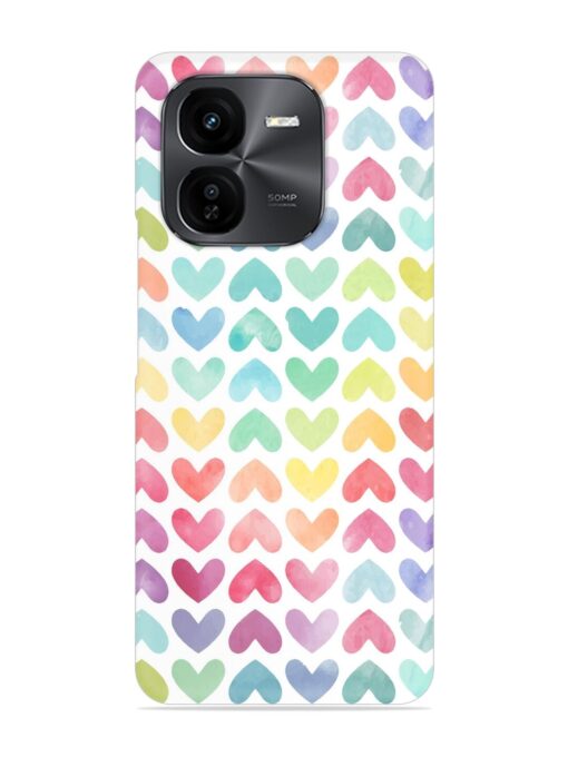 Seamless Colorful Watercolor Snap Case for Iqoo Z9X (5G)