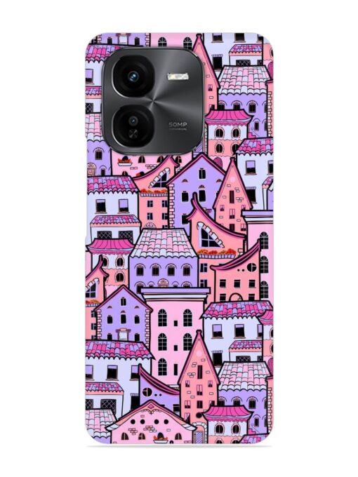 Seamless Pattern Houses Snap Case for Iqoo Z9X (5G)