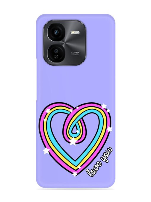 Colorful Rainbow Heart Snap Case for Iqoo Z9X (5G)