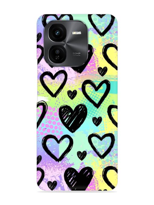 Bright Pattern Hearts Snap Case for Iqoo Z9X (5G)