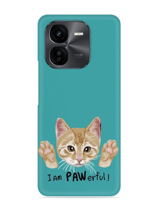 Typography Slogan Cat Snap Case for Iqoo Z9X (5G)