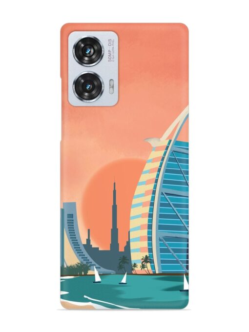 Dubai Architectural Scenery Snap Case for Motorola Moto Edge 50 Fusion (5G)