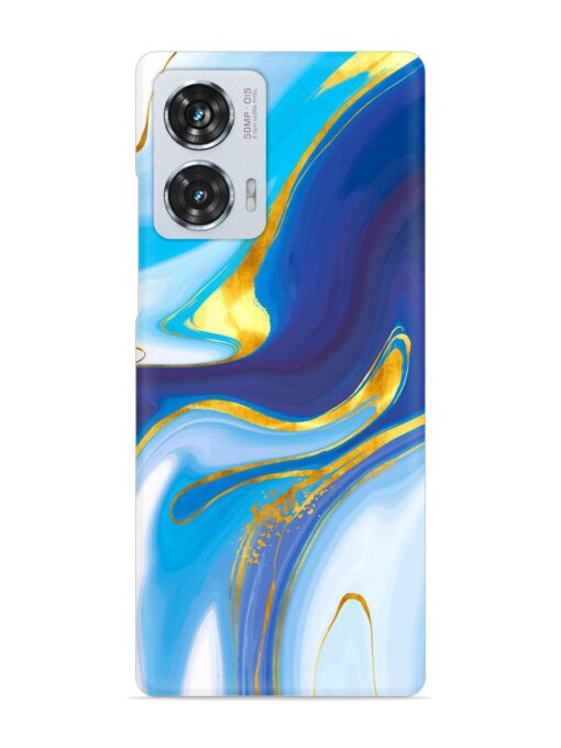 Watercolor Background With Golden Foil Snap Case for Motorola Moto Edge 50 Fusion (5G)