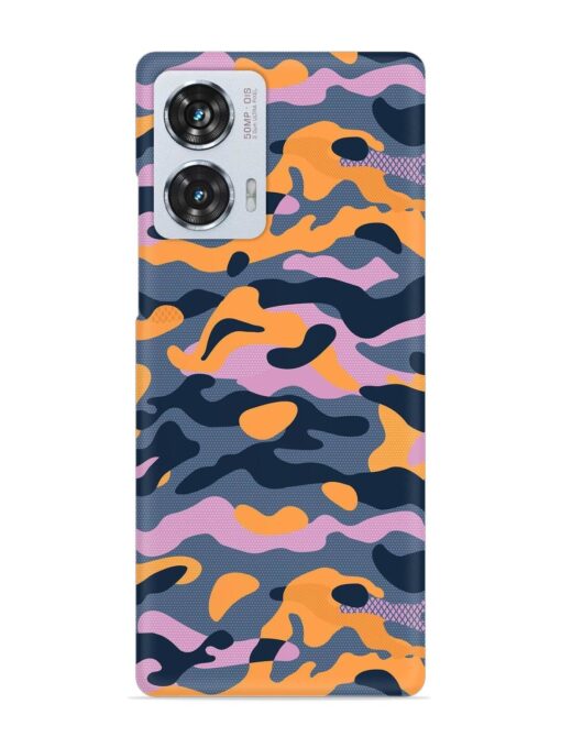 Camouflage Army Military English Orange Art Snap Case for Motorola Moto Edge 50 Fusion (5G)