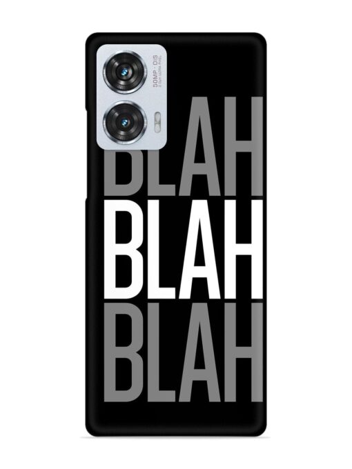 Blah Blah Blah Wallpaper Snap Case for Motorola Moto Edge 50 Fusion (5G)