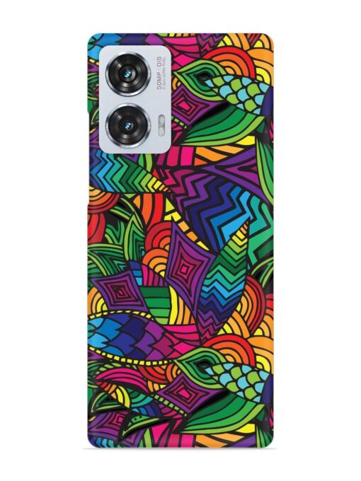 Abstract Multicolor Seamless Snap Case for Motorola Moto Edge 50 Fusion (5G)