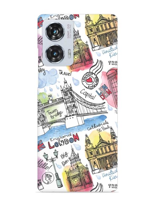 Vector London Landmark Snap Case for Motorola Moto Edge 50 Fusion (5G)