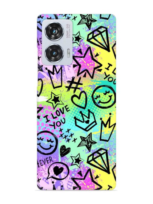 Bright Seamless Pattern Snap Case for Motorola Moto Edge 50 Fusion (5G)