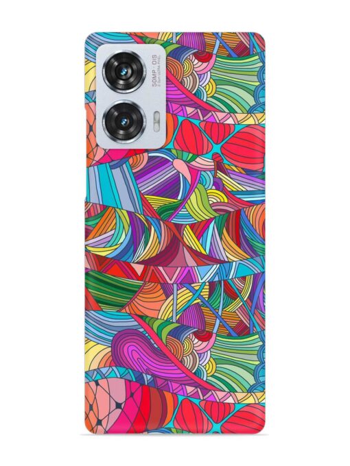 Seamless Patterns Hand Drawn Snap Case for Motorola Moto Edge 50 Fusion (5G) Zapvi