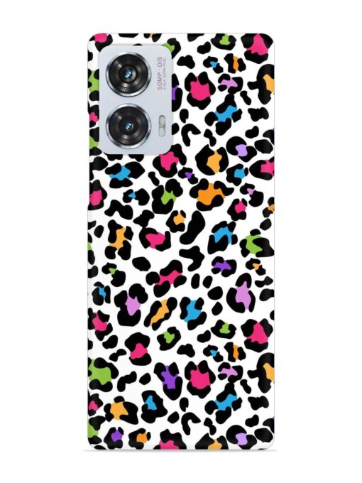 Seamless Leopard Pattern Snap Case for Motorola Moto Edge 50 Fusion (5G)