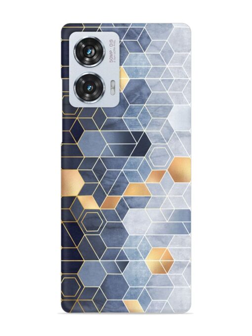 Geometric Abstraction Hexagons Snap Case for Motorola Moto Edge 50 Fusion (5G) Zapvi