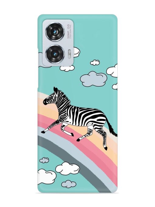 Running Zebra Snap Case for Motorola Moto Edge 50 Fusion (5G)