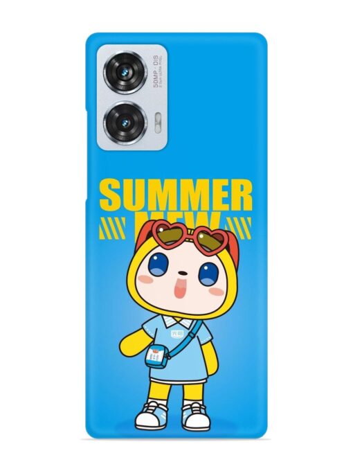 Summer Mew Cartoon Snap Case for Motorola Moto Edge 50 Fusion (5G) Zapvi