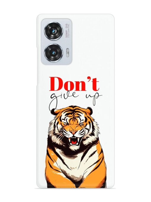 Don'T Give Up Tiger Art Snap Case for Motorola Moto Edge 50 Fusion (5G) Zapvi