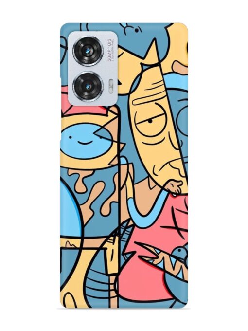 Silly Face Doodle Snap Case for Motorola Moto Edge 50 Fusion (5G)