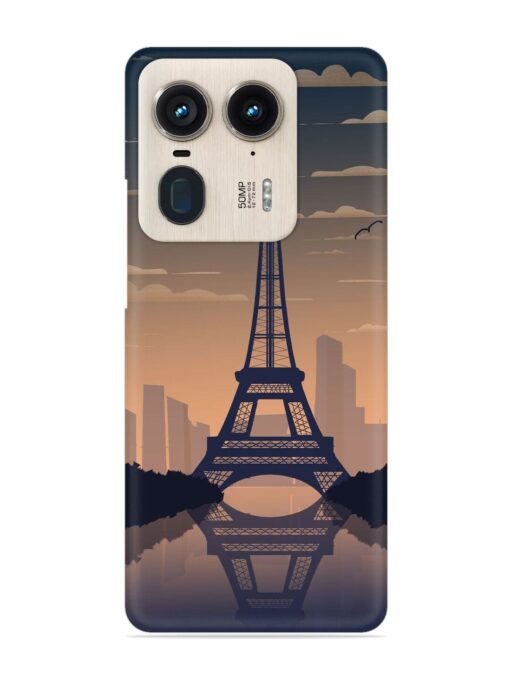 France Paris Eiffel Tower Gradient Snap Case for Motorola Moto Edge 50 Ultra (5G)