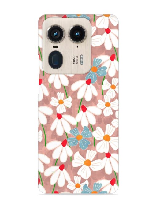 Abstract Petal Flowers Snap Case for Motorola Moto Edge 50 Ultra (5G)