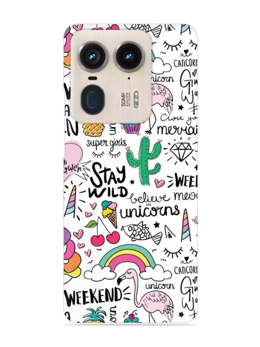 Unicorn Ice Cream Snap Case for Motorola Moto Edge 50 Ultra (5G)