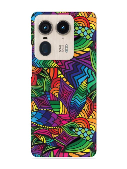 Abstract Multicolor Seamless Snap Case for Motorola Moto Edge 50 Ultra (5G)