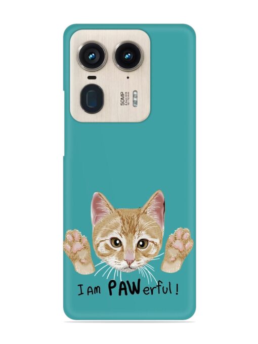 Typography Slogan Cat Snap Case for Motorola Moto Edge 50 Ultra (5G)