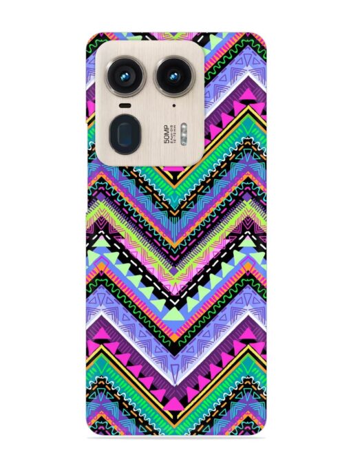 Tribal Aztec Print Snap Case for Motorola Moto Edge 50 Ultra (5G)