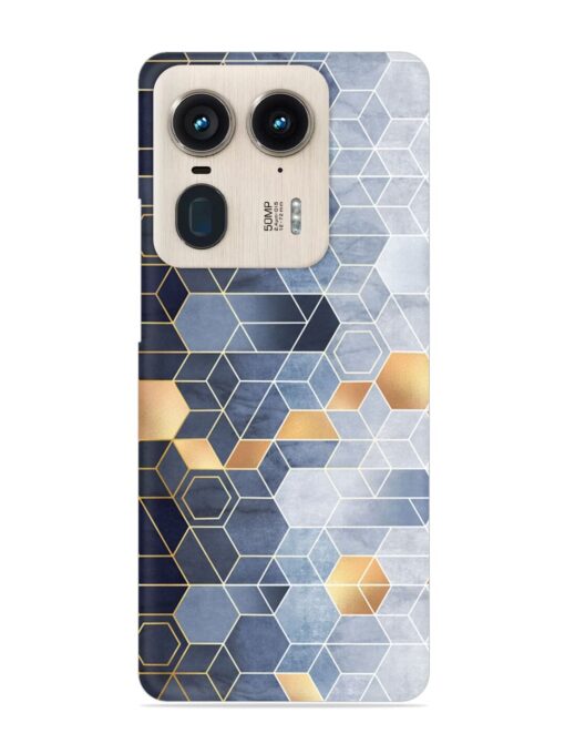 Geometric Abstraction Hexagons Snap Case for Motorola Moto Edge 50 Ultra (5G)