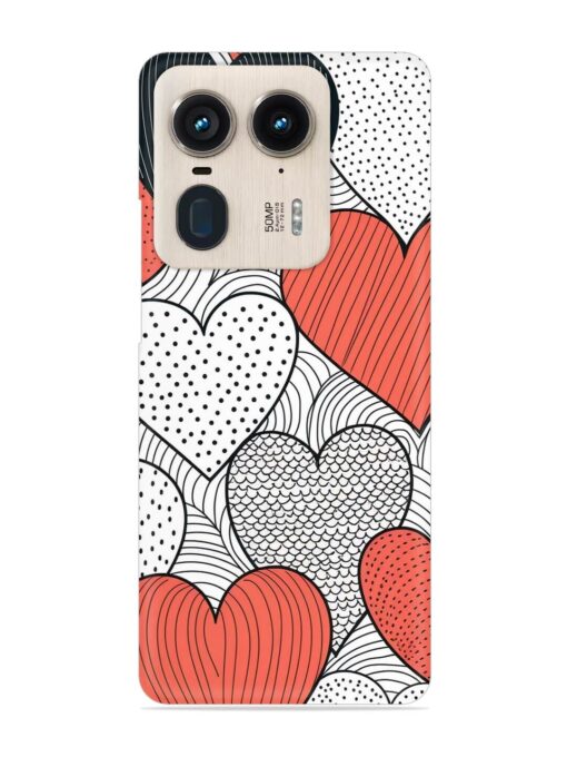 Girly Heart Seamless Snap Case for Motorola Moto Edge 50 Ultra (5G)