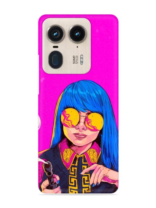 Aesthetic Anime Girl Snap Case for Motorola Moto Edge 50 Ultra (5G)