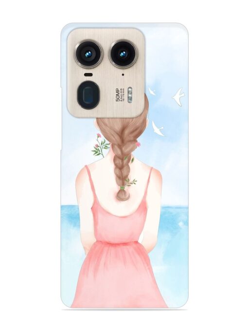 Watercolor Girl Vector Snap Case for Motorola Moto Edge 50 Ultra (5G)