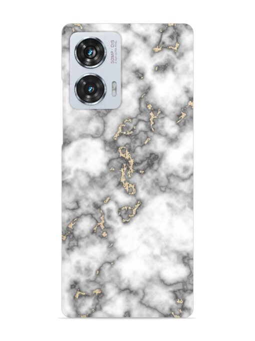 Gray And Gold Marble Snap Case for Motorola Moto G85 (5G)