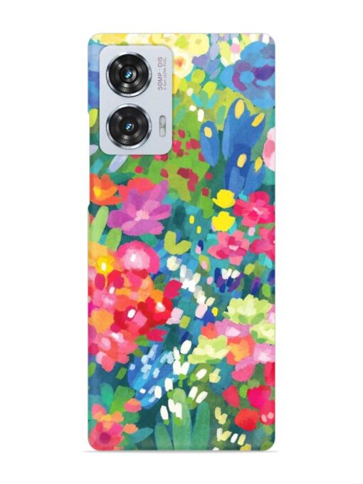 Watercolor Flower Art Snap Case for Motorola Moto G85 (5G) Zapvi