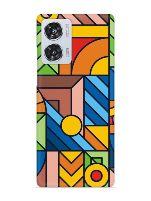 Colorful Geometric Snap Case for Motorola Moto G85 (5G) Zapvi