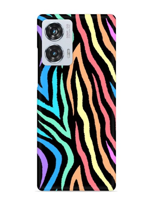 Colorful Abstract Zebra Snap Case for Motorola Moto G85 (5G)