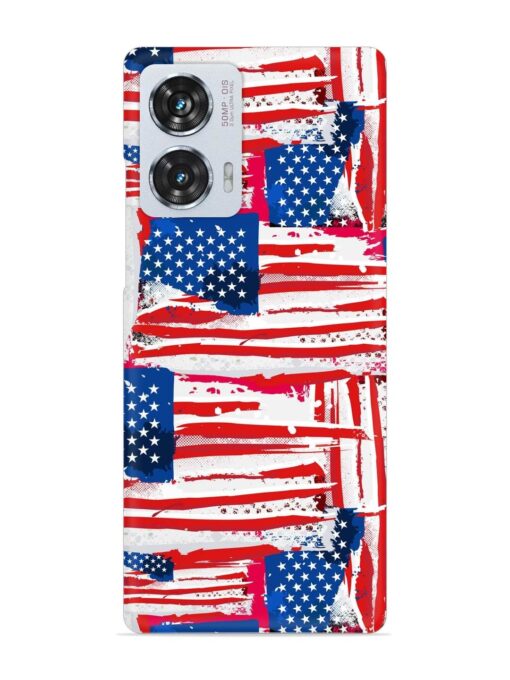 Usa Flag Seamless Snap Case for Motorola Moto G85 (5G) Zapvi