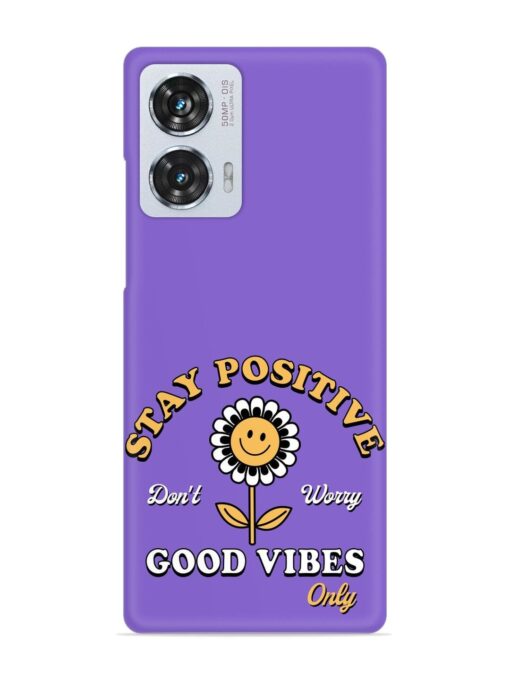 Retro Positive Flower Snap Case for Motorola Moto G85 (5G)