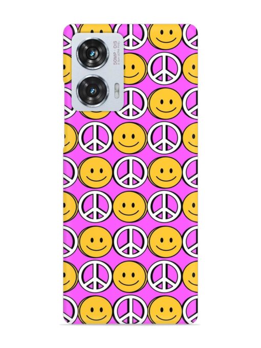 Smiley Face Peace Snap Case for Motorola Moto G85 (5G) Zapvi