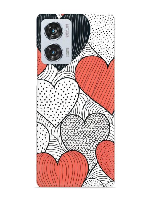 Girly Heart Seamless Snap Case for Motorola Moto G85 (5G) Zapvi