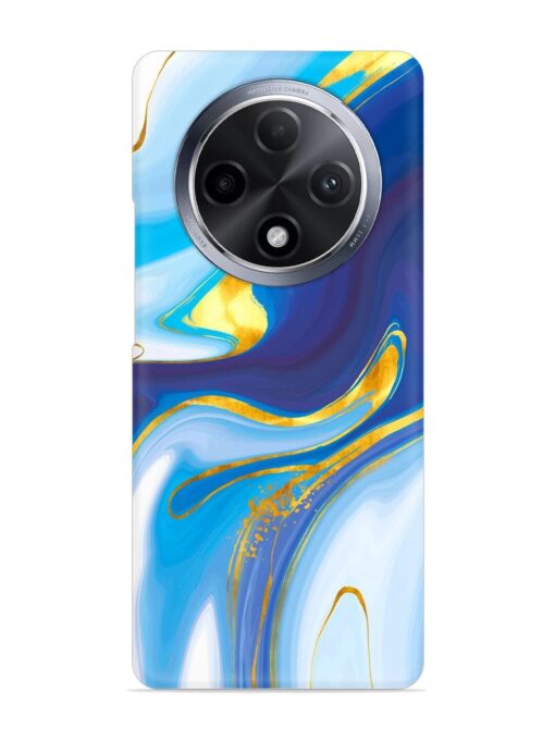 Watercolor Background With Golden Foil Snap Case for Oppo F27 Pro Plus (5G)