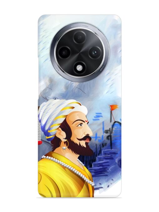 Shivaji Maharaj Color Paint Art Snap Case for Oppo F27 Pro Plus (5G) Zapvi